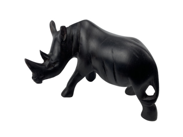 Ebenholzfigur Nashorn